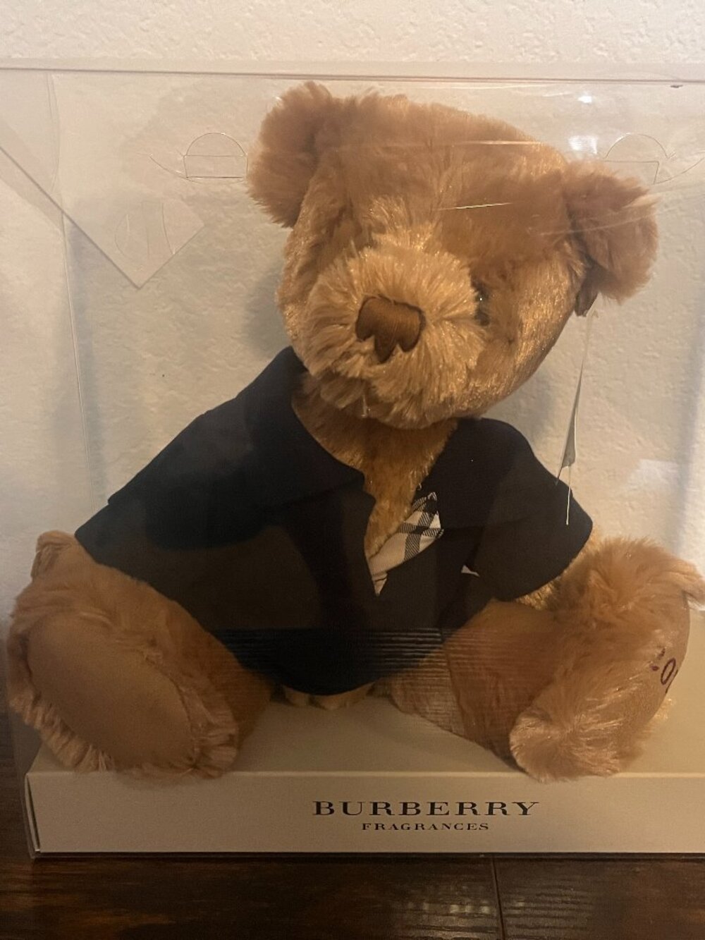 Burberry Fragrances Teddy Bear Plush in Original Box 2014 Giftable Collectible